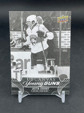 2023 UPPER DECK EXTENDED SERIES - B/W - UD CANVAS - YOUNG GUNS - J. SOURDIF - #C370 - RC