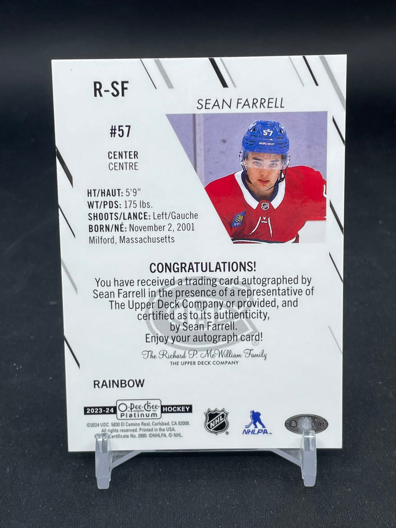 2023 UPPER DECK O-PEE-CHEE PLATINUM - RAINBOW - ROOKIE AUTOGRAPHS - S. FARRELL -