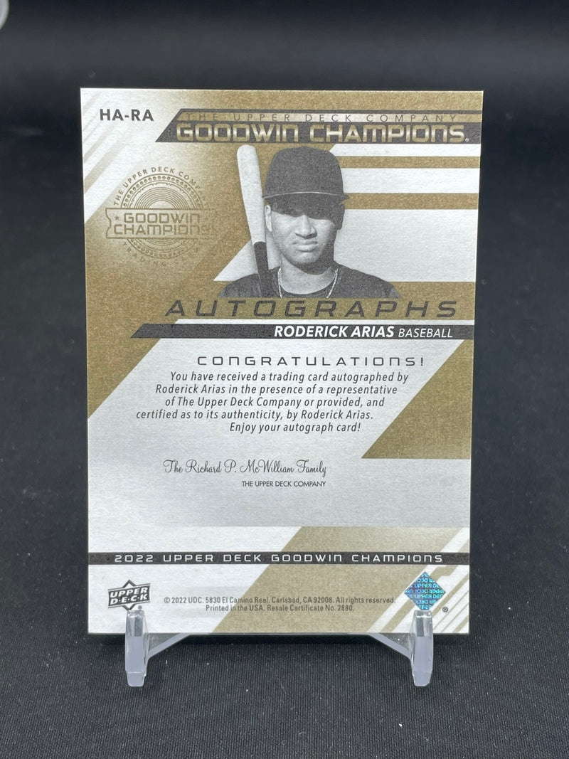 2022 UPPER DECK GOODWIN CHAMPIONS - R. ARIAS -
