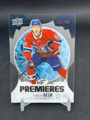2023 UPPER DECK ICE - ICE PREMIERES - O. BECK - #204 - #'D/799 - RC
