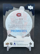 2023 UPPER DECK ICE - ICE PREMIERES - O. BECK - #204 - #'D/799 - RC