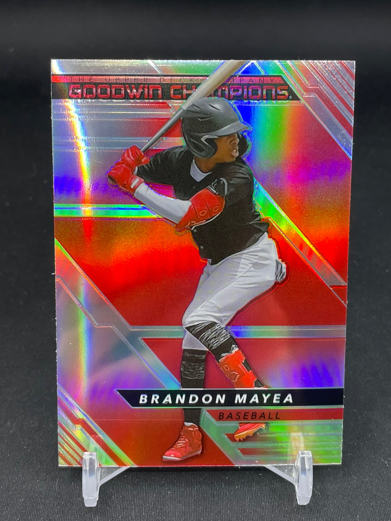 2022 UPPER DECK GOODWIN CHAMPIONS - RAINBOW RED - PLATINUM - B. MAYEA -