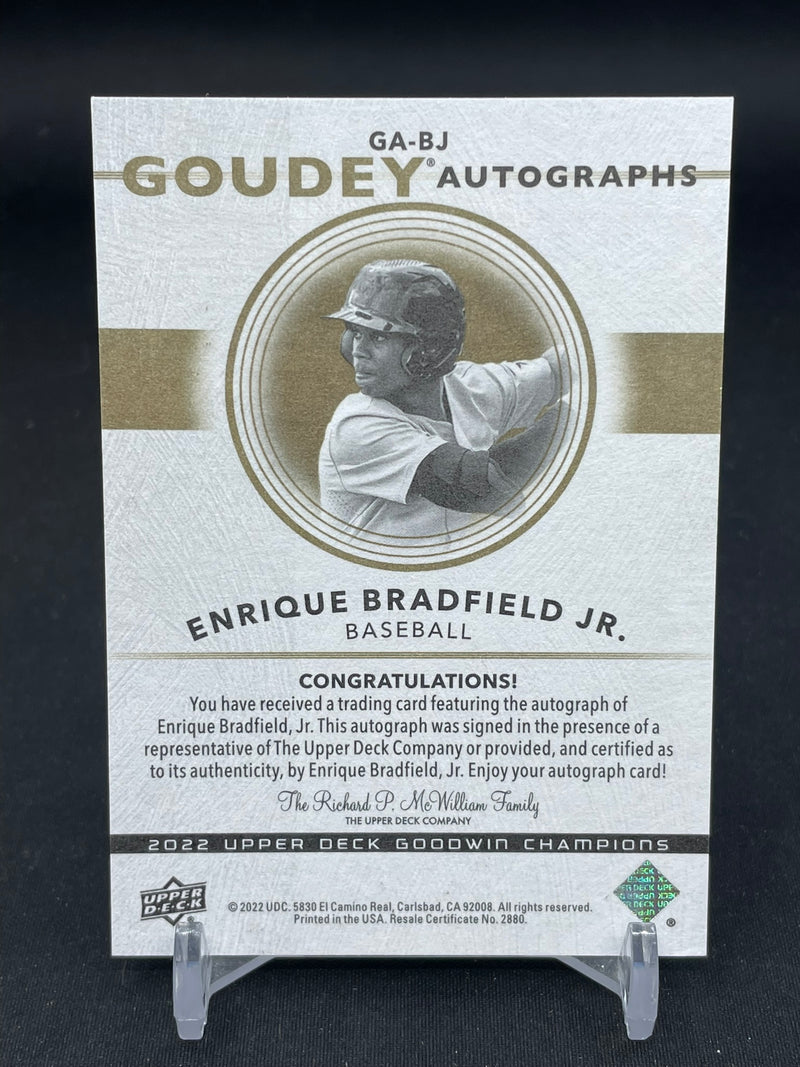 2022 UPPER DECK GOODWIN CHAMPIONS - E. BRADFIELD JR. -