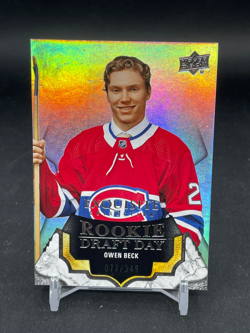 2023 UPPER DECK EXQUISITE - ROOKIE DRAFT DAY - O. BECK - #RDD-OB - #'D/349 - RC