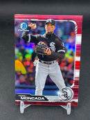 2019 TOPPS BOWMAN CHROME - RED REFRACTOR - Y. MONCADA - #21 - #'D/5