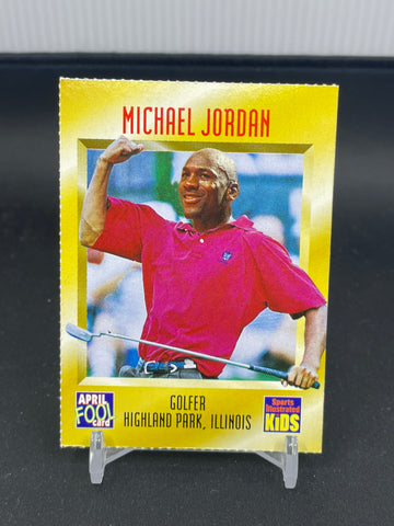 1997 SPORTS ILLUSTRATED FOR KIDS - APRIL FOOL CARD - M. JORDAN - #571