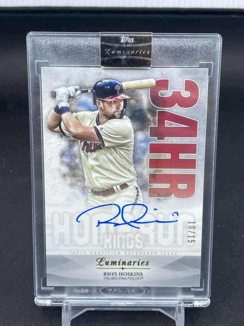 2019 TOPPS LUMINARIES - HOME RUN KINGS - R. HOSKINS - #HRK-RH - #'D/15 - AUTOGRAPH