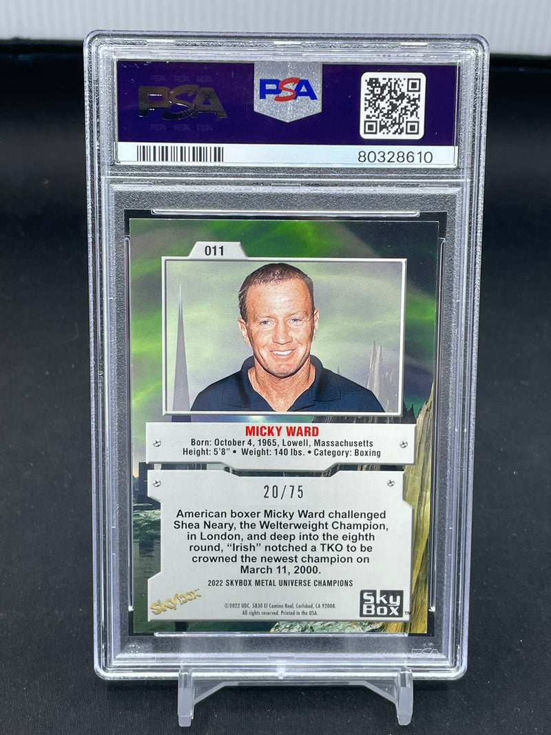 2022 UPPER DECK METAL UNIVERSE SKYBOX - PINK PMG - MICKY WARD - #11 - #'D/75 - PSA 9