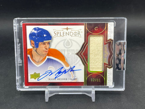 2017 UPPER DECK SPLENDOR - RED - M. MESSIER - #BD-MM - #'D/11 - RELIC - AUTOGRAPH