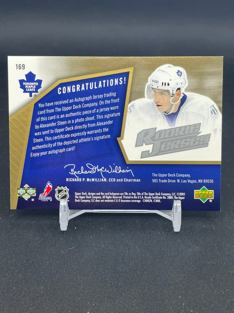 2005 UPPER DECK SPX - ROOKIE JERSEY - A. STEEN - #169 - #'D/1499 - RELIC - AUTOGRAPH - RC