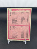 1977 TOPPS - NFL RUSHING LEADERS - W. PAYTON / O. SIMPSON -