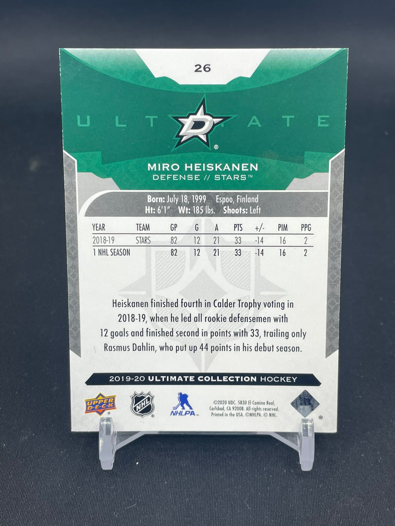 2019 UPPER DECK ULTIMATE - M. HEISKANEN - #26 - #'D/149