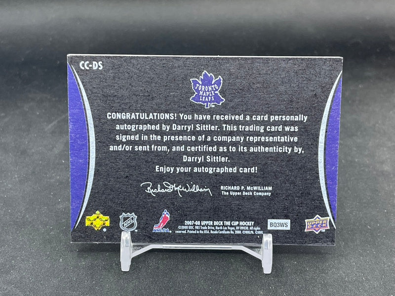 2007 UPPER DECK THE CUP - CUP CHIROGRAPHY - D. SITTLER - #CC-DS - #'D/50 - AUTOGRAPH
