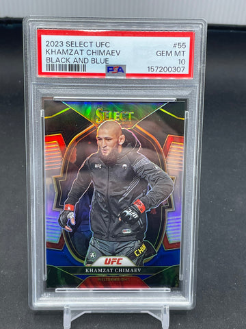 2023 PANINI SELECT - BLACK AND BLUE - K. CHIMAEV - #55 - PSA 10