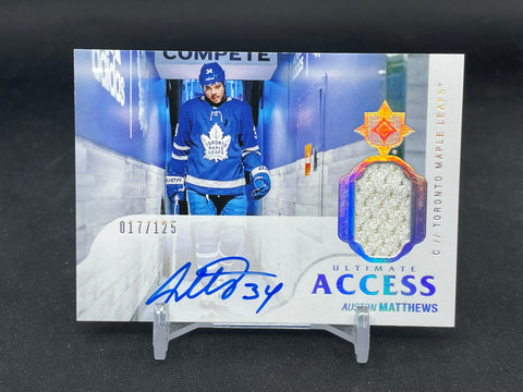 2018 UPPER DECK ULTIMATE - ULTIMATE ACCESS - A. MATTHEWS - #UAA-AM - #'D/125 - RELIC - AUTOGRAPH