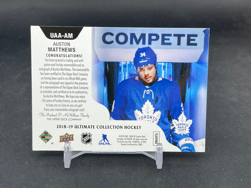 2018 UPPER DECK ULTIMATE - ULTIMATE ACCESS - A. MATTHEWS - #UAA-AM - #'D/125 - RELIC - AUTOGRAPH