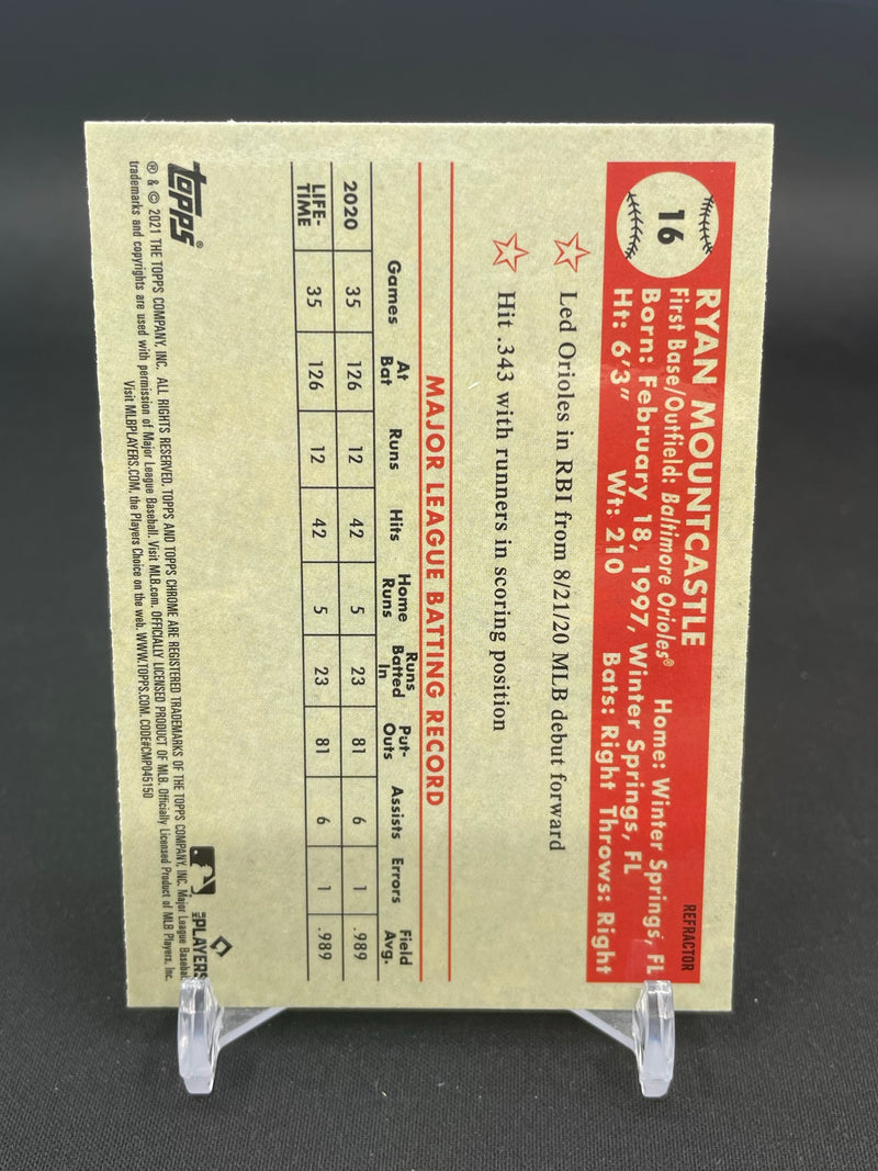 2021 TOPPS CHROME PLATINUM ANNIVERSARY - REFRACTOR - R. MOUNTCASTLE -