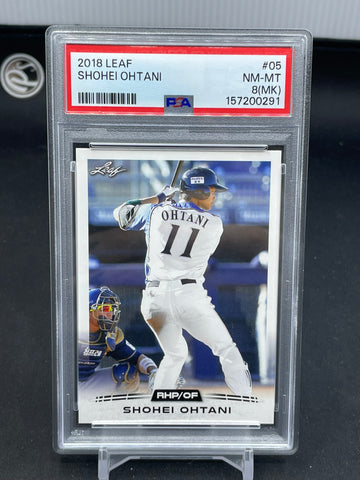 2018 LEAF - S. OHTANI - #05 - PSA 8 MK - RC