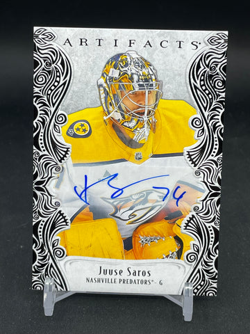 2025 UPPER DECK ARTIFACTS - BLACK AUTO - J. SAROS - #142 - #'D/5 - AUTOGRAPH
