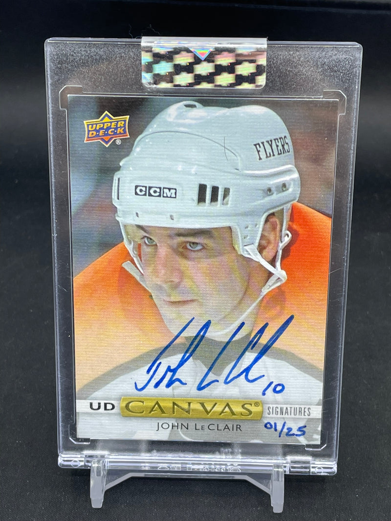 2019 UPPER DECK CLEAR CUT - UD CANVAS SIGNATURES - J. LECLAIR - #CS-JL - #'D/25 - AUTOGRAPH