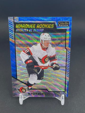 2020 UPPER DECK O-PEE-CHEE PLATINUM - BLUE SURGE - MARQUEE ROOKIES - T. STUTZLE - #199 - RC