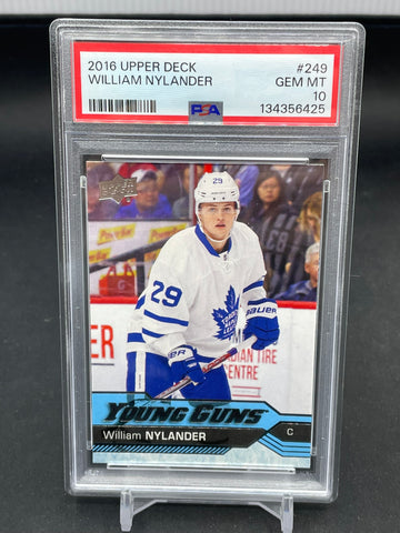 2016 UPPER DECK SERIES ONE - YOUNG GUNS - W. NYLANDER - #249 - PSA 10 - RC