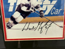 WAYNE GRETZKY AUTOGRAPHED CARD FRAME DISPLAY (SHIPPING NOT AVAILABLE)