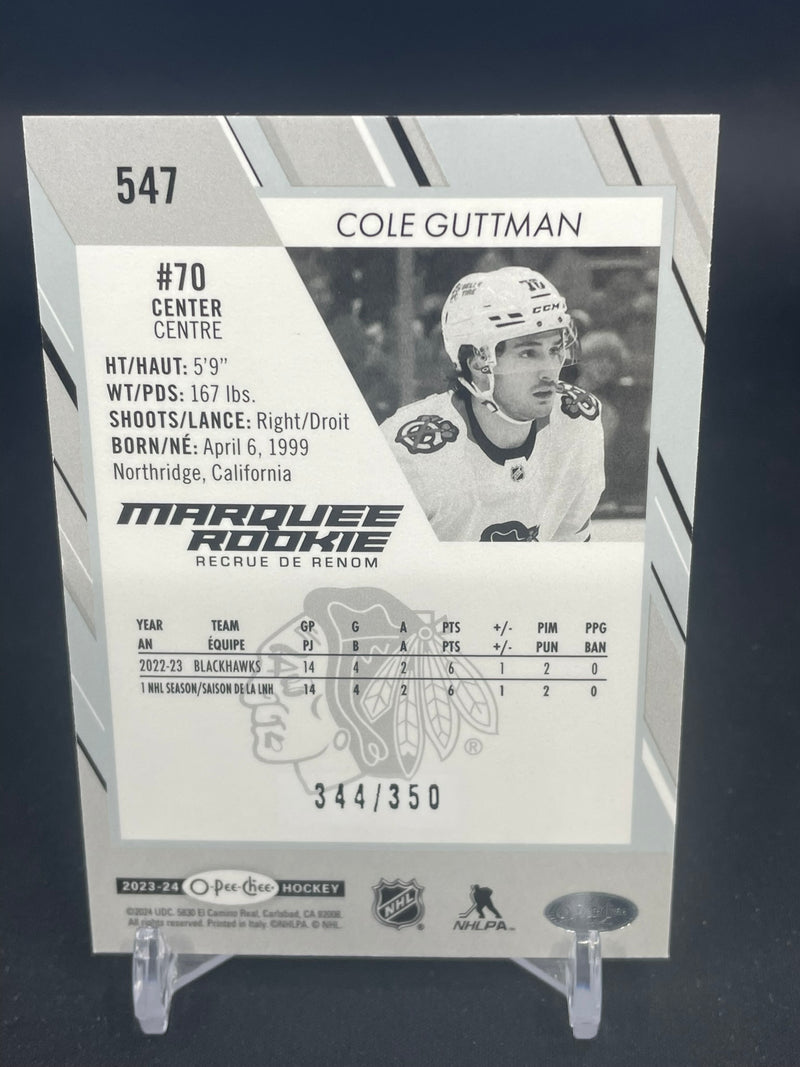 2023 UPPER DECK O-PEE-CHEE - RAINBOW FOIL - MARQUEE ROOKIE - C. GUTTMAN - #547 - #'D/350 - RC