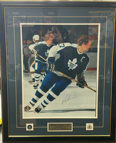 DARRYL SITTLER AUTOGRAPHED FRAMED PHOTO (SHIPPING NOT AVAILABLE)