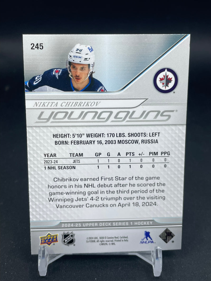 2024 UPPER DECK SERIES ONE - YOUNG GUNS - N. CHIBRIKOV -