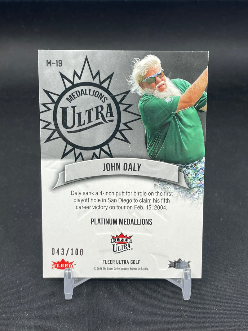 2026 UPPER DECK FLEER ULTRA - PLATINUM MEDALLIONS - J. DALY - #M-19 - #'D/100