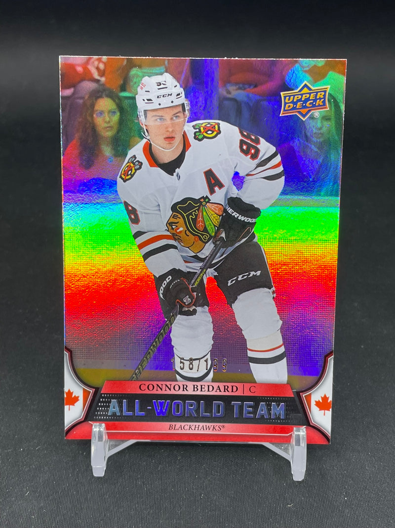 2025 UPPER DECK EXTENDED SERIES - RED - ALL-WORLD TEAM - C. BEDARD - #AWT-12 - #'D/199