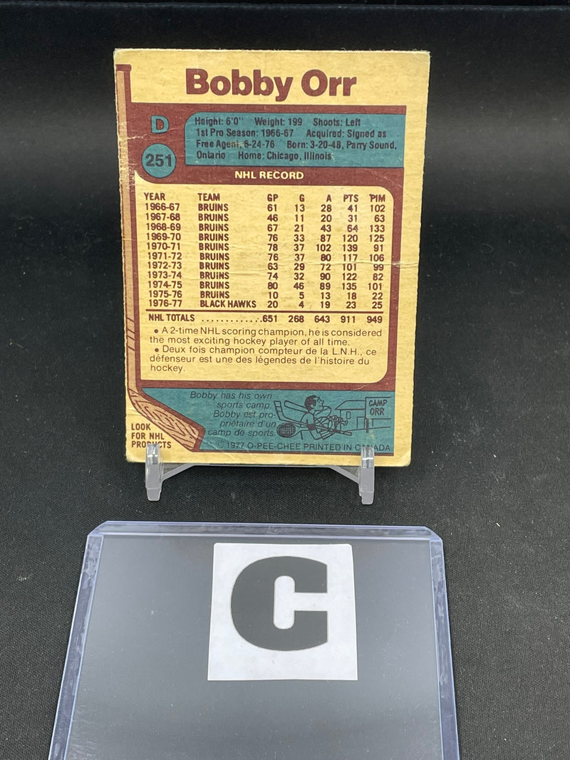1977 O-PEE-CHEE - B. ORR -
