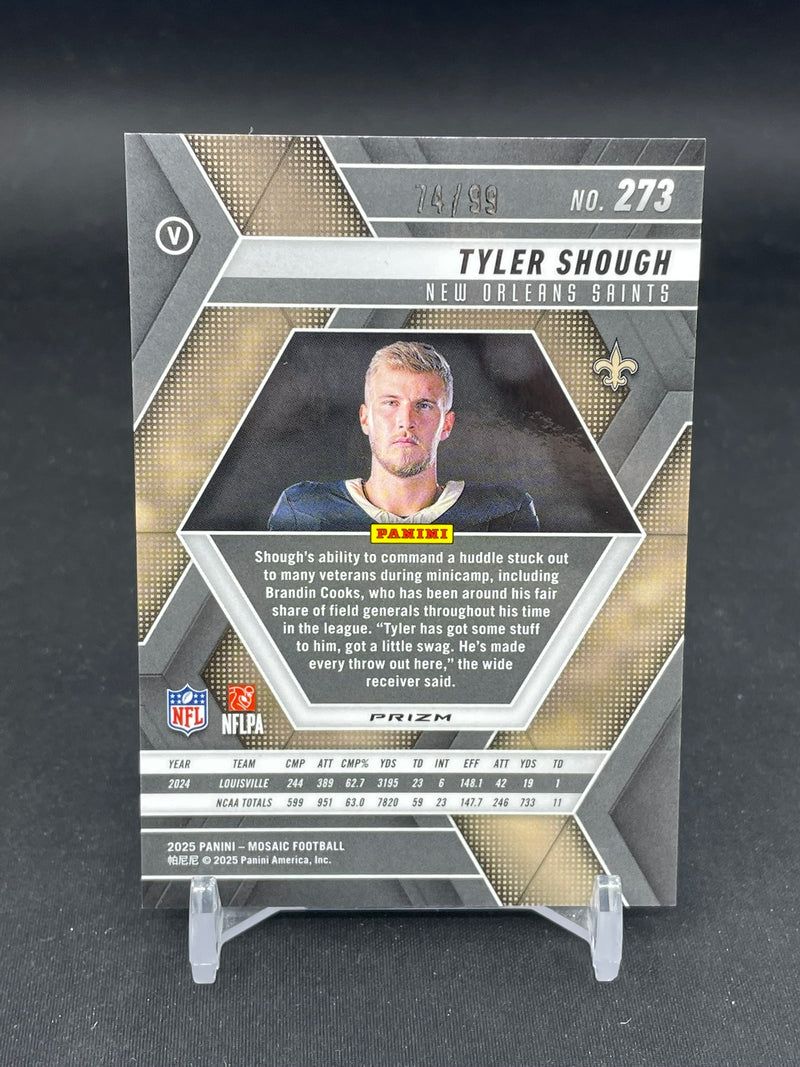 2025 PANINI MOSAIC - BLUE NO HUDDLE - T. SHOUGH - #273 - #'D/99 - RC
