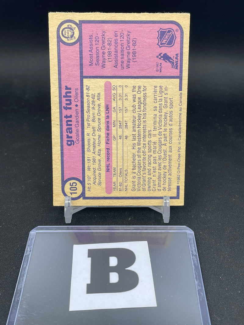 1982 O-PEE-CHEE - G. FUHR -