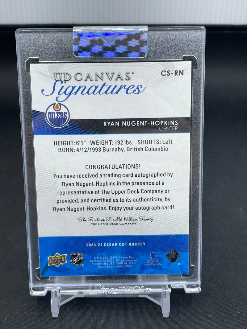 2023 UPPER DECK CLEAR CUT - UD CANVAS SIGNATURES - R. NUGENT-HOPKINS -