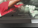 TIGER WOODS PORTRAIT WITH GLOVE RELIC (SHIPPING NOT AVAILABLE)