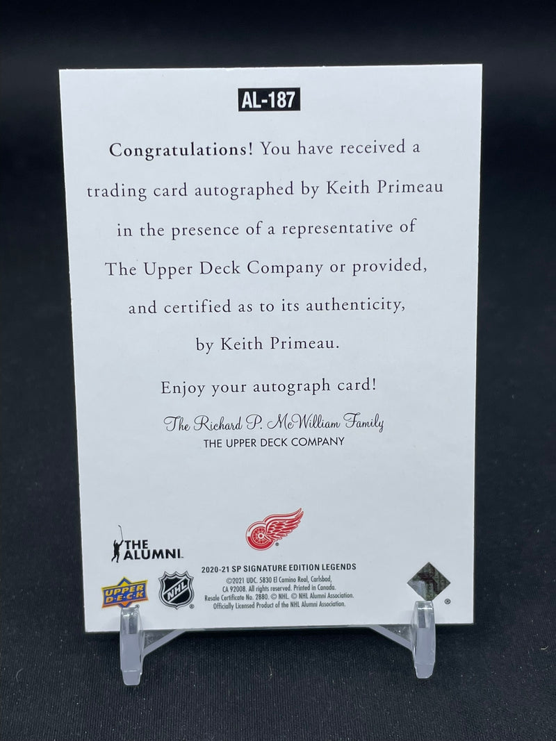 2020 UPPER DECK SP SIGNATURE EDITION LEGENDS - K. PRIMEAU -
