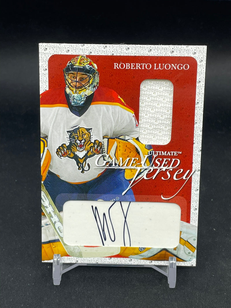 2003 IN THE GAME - ULTIMATE GAME-USED JERSEY - R. LUONGO - #133 - #'D/30 - RELIC - AUTOGRAPH