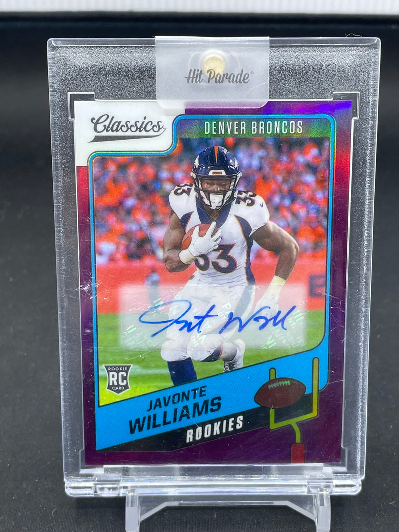 2021 PANINI CLASSICS - PURPLE - J. WILLIAMS - #165 - #'D/25 - AUTOGRAPH - RC