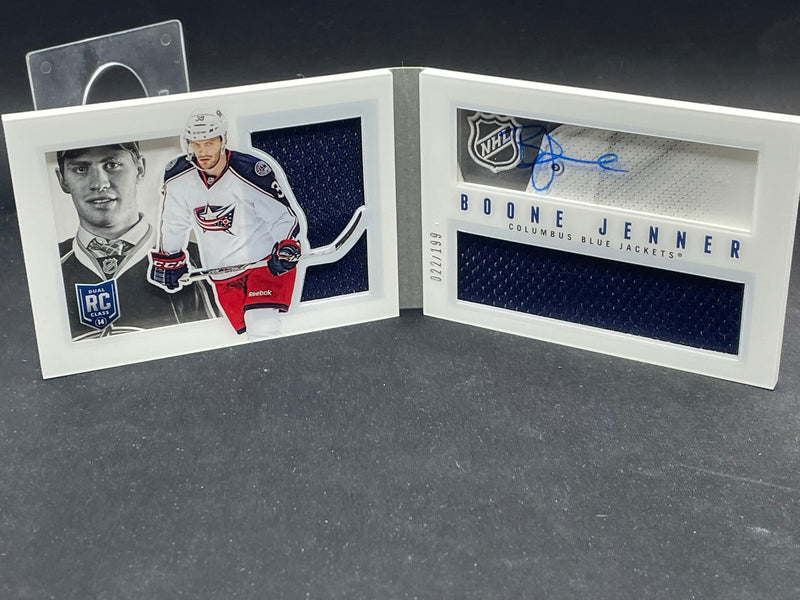2013 PANINI PLAYBOOK - BOOKLET - B. JENNER - #150 - #'D/199 - RELIC - AUTOGRAPH - RC