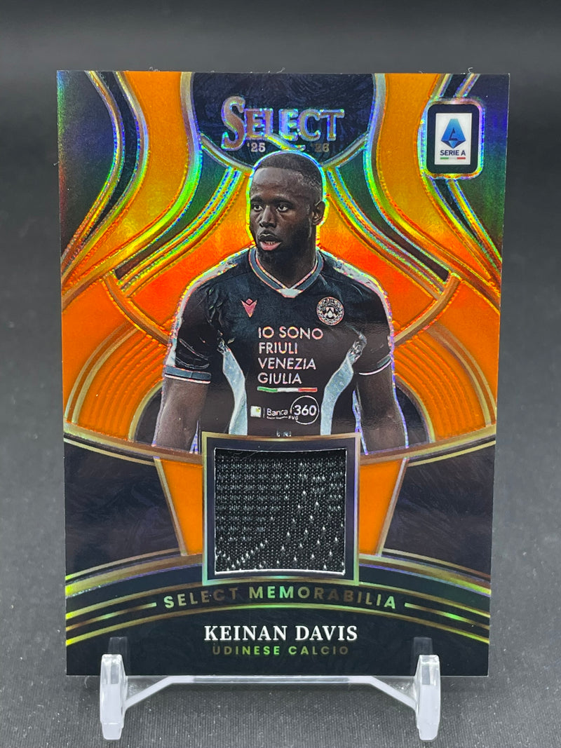 2025 PANINI SELECT SERIE A - ORANGE PRIZM - SELECT MEMORABILIA - K. DAVIS - #SM-KD - #'D/49 - RELIC
