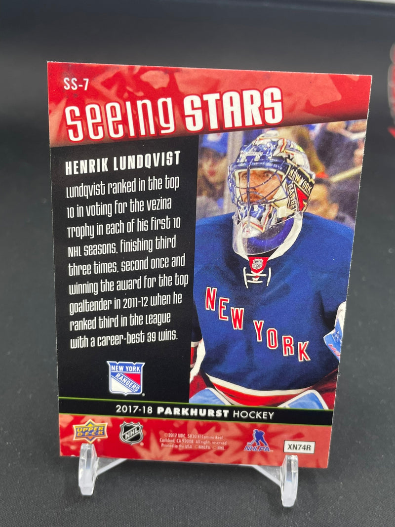 2017 UPPER DECK PARKHURST - RED - SEEING STARS - H. LUNDQVIST -