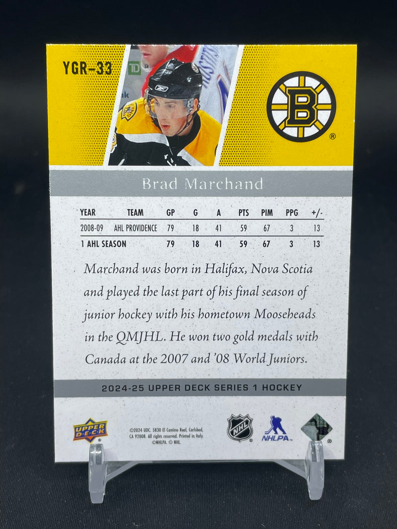 2024 UPPER DECK SERIES ONE - YOUNG GUNS RENEWED - B. MARCHAND -