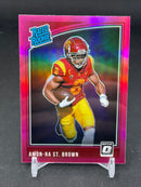 2021 PANINI CHRONICLES - DONRUSS OPTIC DRAFT PICKS - PINK PRIZM - RATED ROOKIE - A. ST. BROWN -