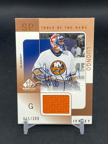2000 UPPER DECK SP GAME USED - SP TOOLS OF THE GAME - R. LUONGO - #A-RL - #'D/300 - RELIC - AUTOGRAPH