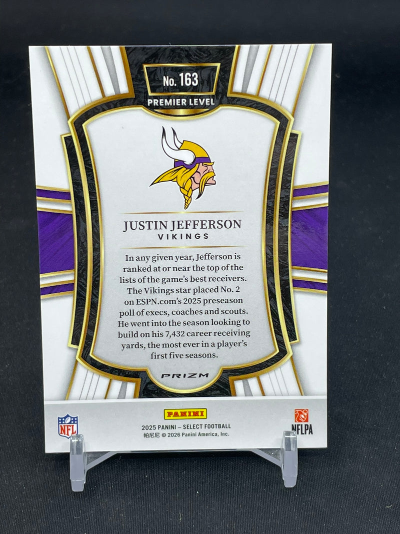 2025 PANINI SELECT - ZEBRA SHOCK PRIZM - J. JEFFERSON -