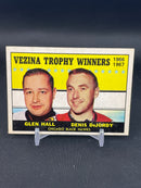 1967 TOPPS - VEZINA TROPHY WINNERS - G. HALL / D. DEJORDY -