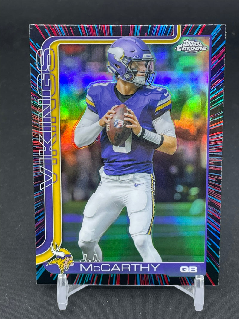 2025 TOPPS CHROME - NEON PULSE REFRACTOR - J. MCCARTHY -