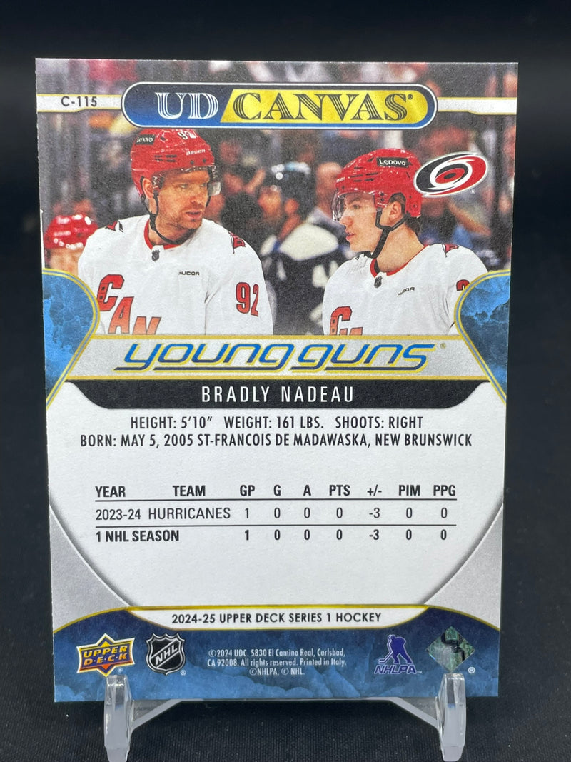 2024 UPPER DECK SERIES ONE - UD CANVAS - YOUNG GUNS - B. NADEAU -